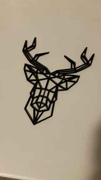 Deer polygonal head