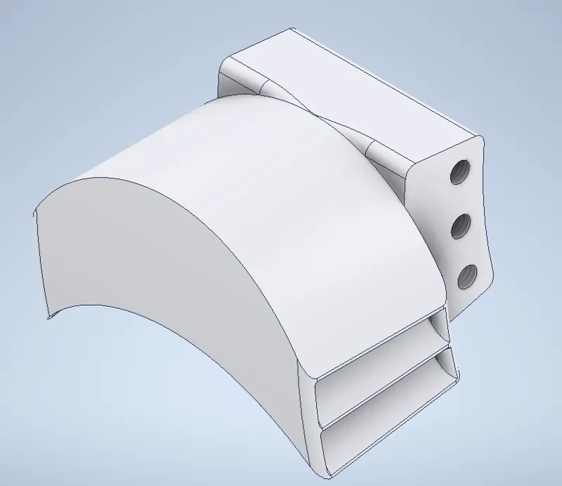 Lavalturbine blade (dyson style)