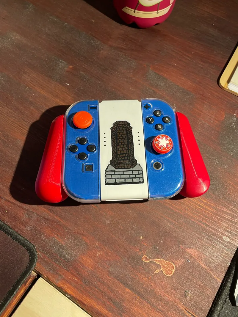 Nintendo Switch enlarged joycon back-hold