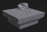 Bloc terrain rocher/herbe (DungeonBlocks) — photo 1