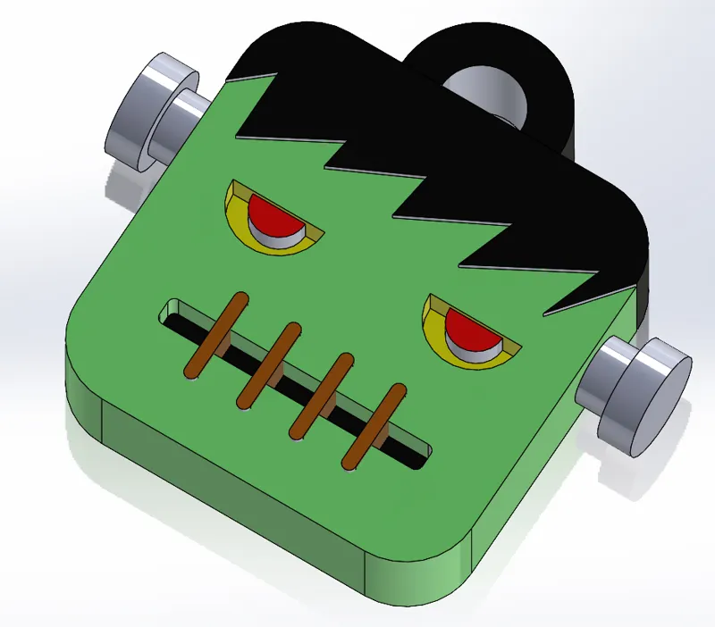 Frankenstein Monster Keychain