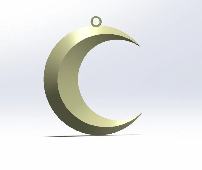 Moon, sun and star pendants