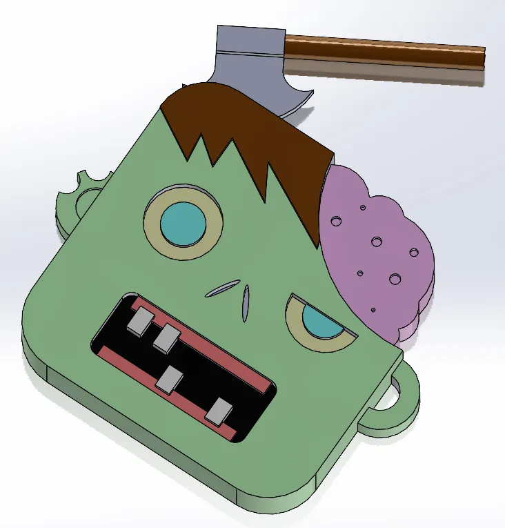 Zombie keychain