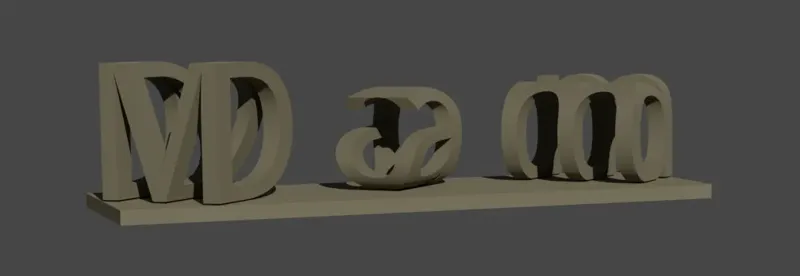 DUAL LETTER ILLUSION, Mom Dad