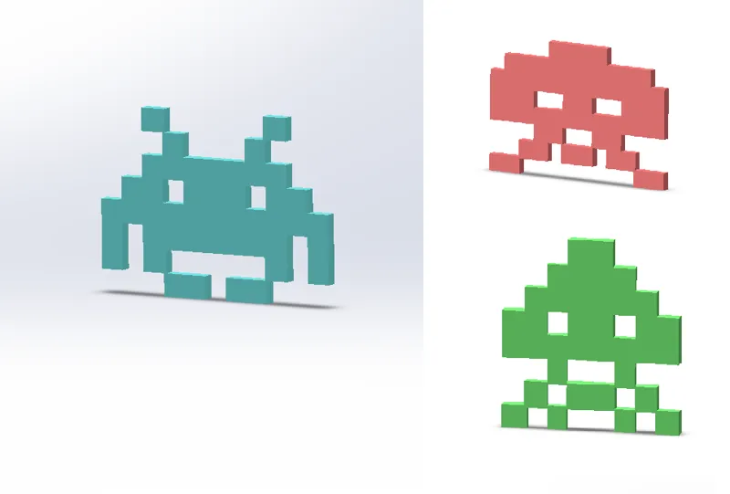 Space Invaders Wall Decor Pack