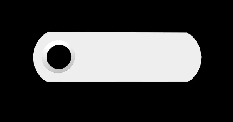 Blank keychain tamplate