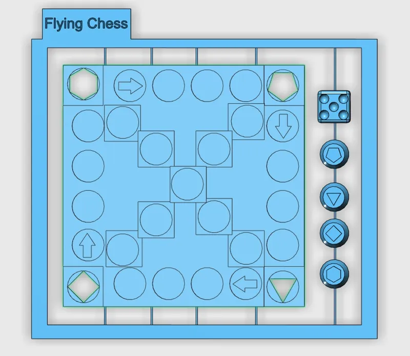 Simplified version of Flying Chess（简易版飞行棋）