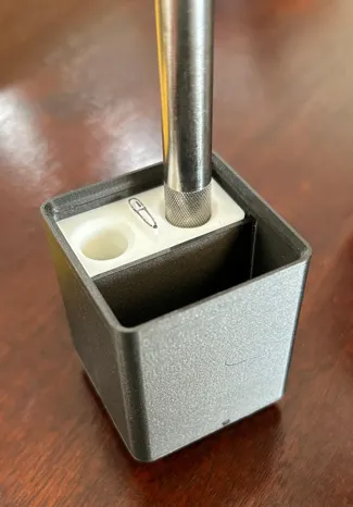 Pen insert for Gridfinity Basic Bin 2 section