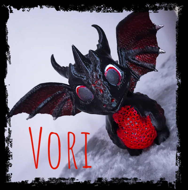 Baby Dragon with Voronoi Scales