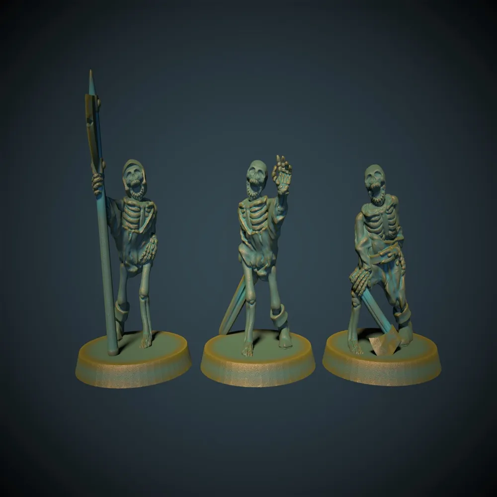 Skeletons 28mm No Supports Needed By Brite Minis MakerWorld skeletons-28mm-no-supports-needed-by-brite-minis-makerworld