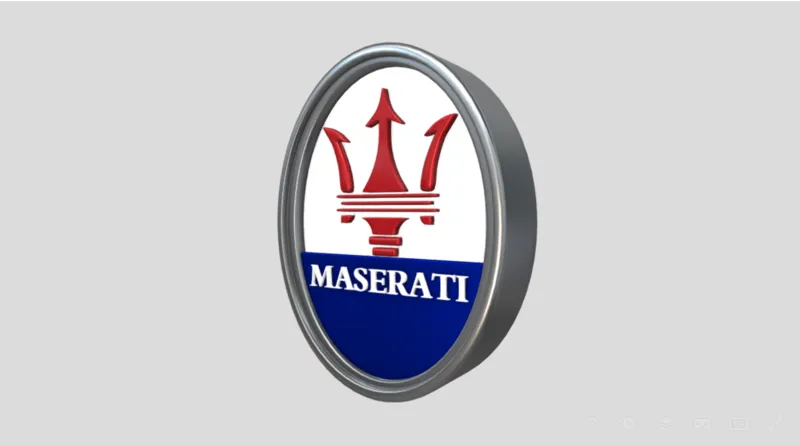 Logo MASERATI  3d