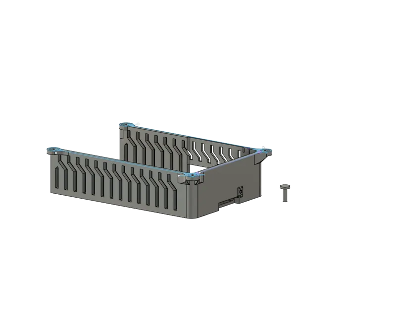 Raspberry Pi 5 Joy-It ventilator case adapter from rpi4