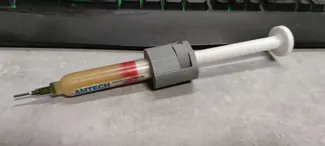 syringe flux dispenser