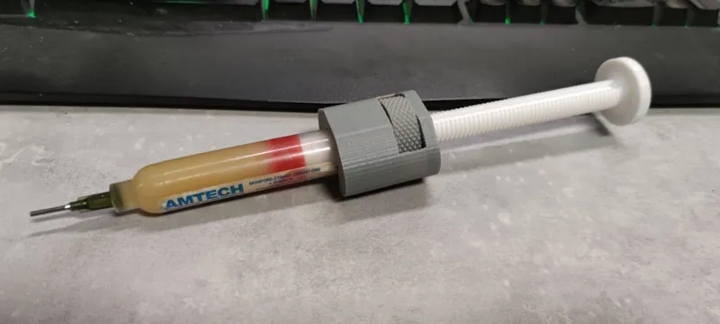 syringe flux dispenser
