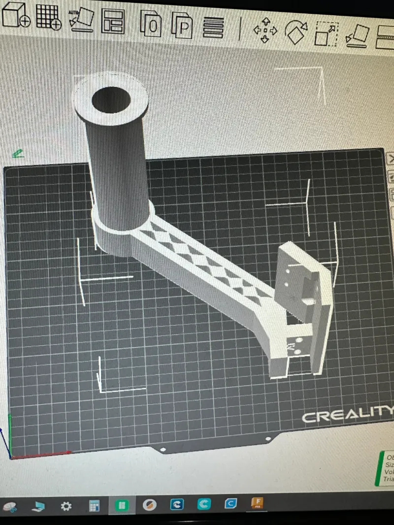 20MM RAIL FILAMENT SPOOL HOLDER WITH BUILT IN FILAMENT RUN OUT DETECTOR MOUNT