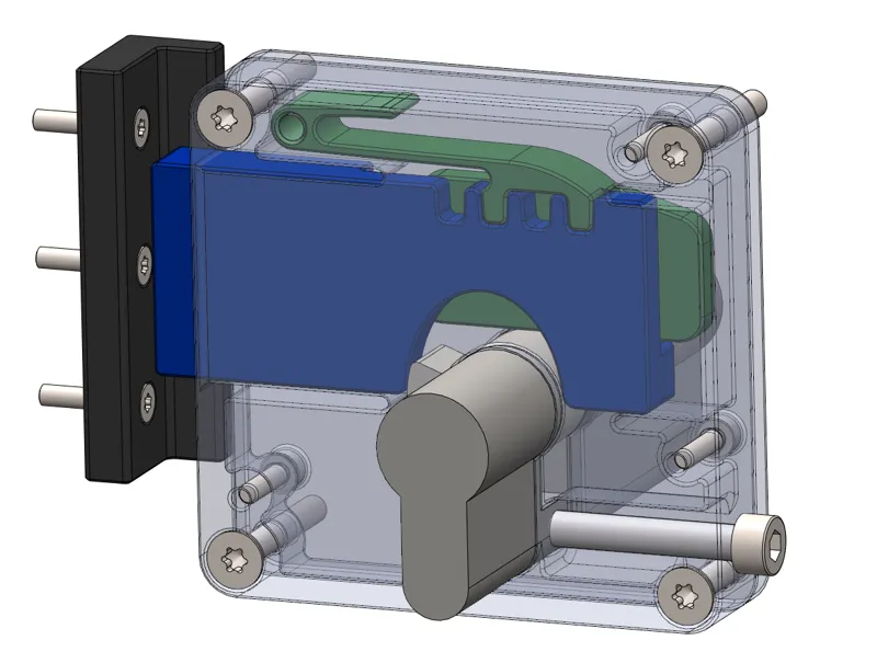 Lock for cylindrical insert