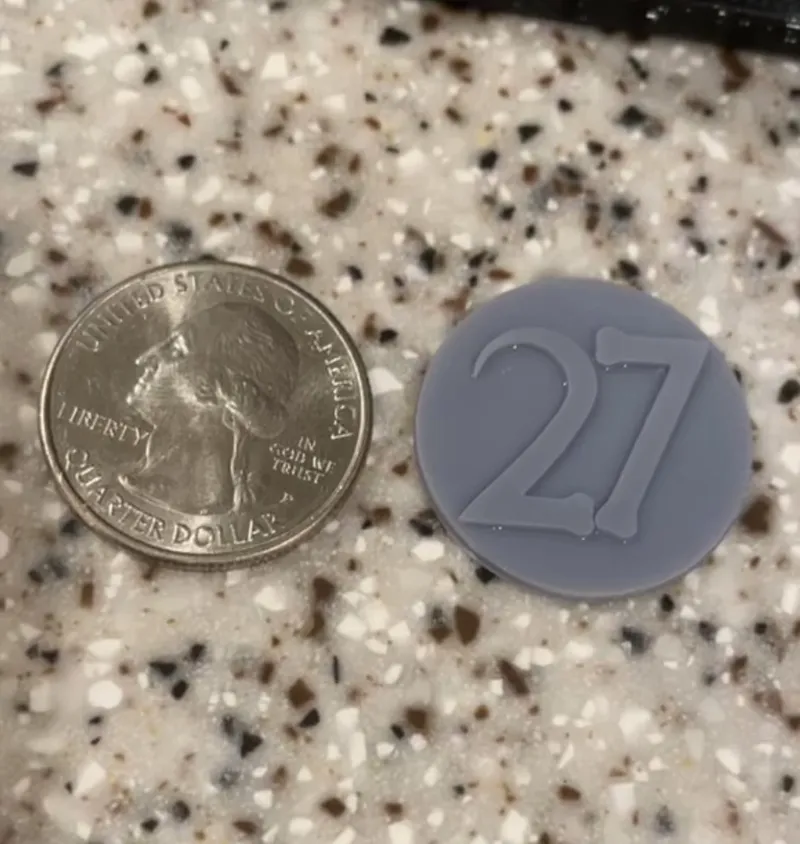 Counter Tokens - Numbers 1-50