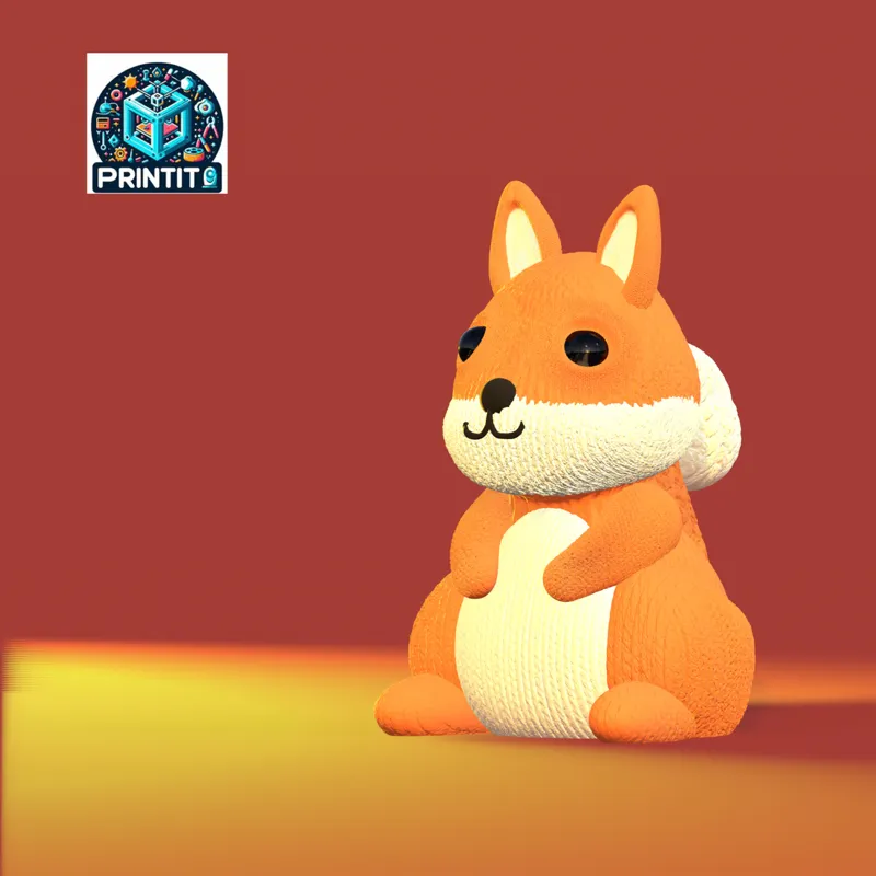 Knitted cute Squirrel