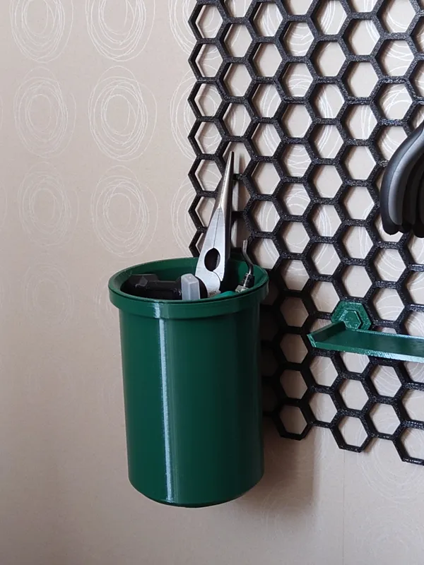 Cup Holder and Cup for Honeycomb Storage Wall