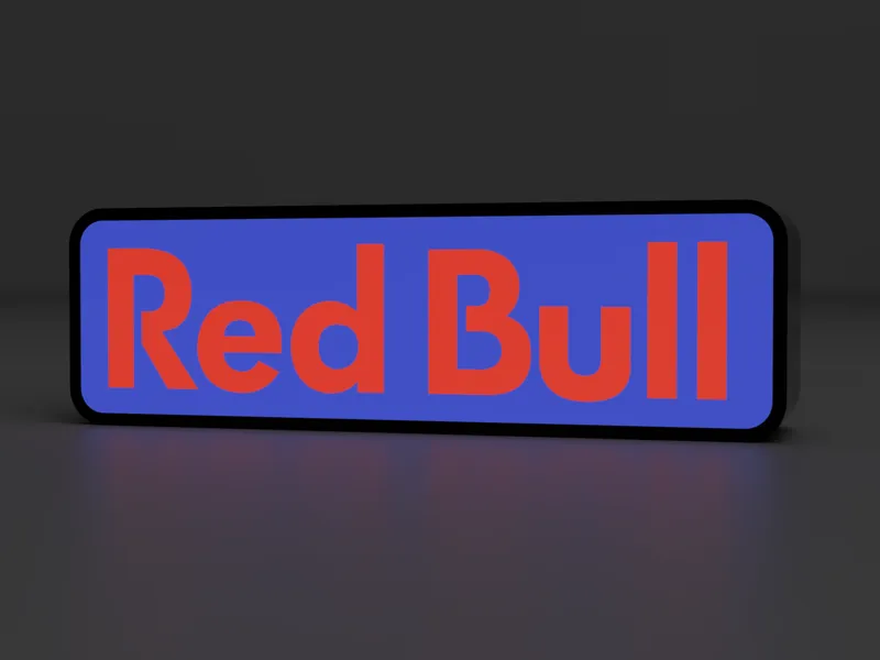 Red Bull Logo LED LightBox