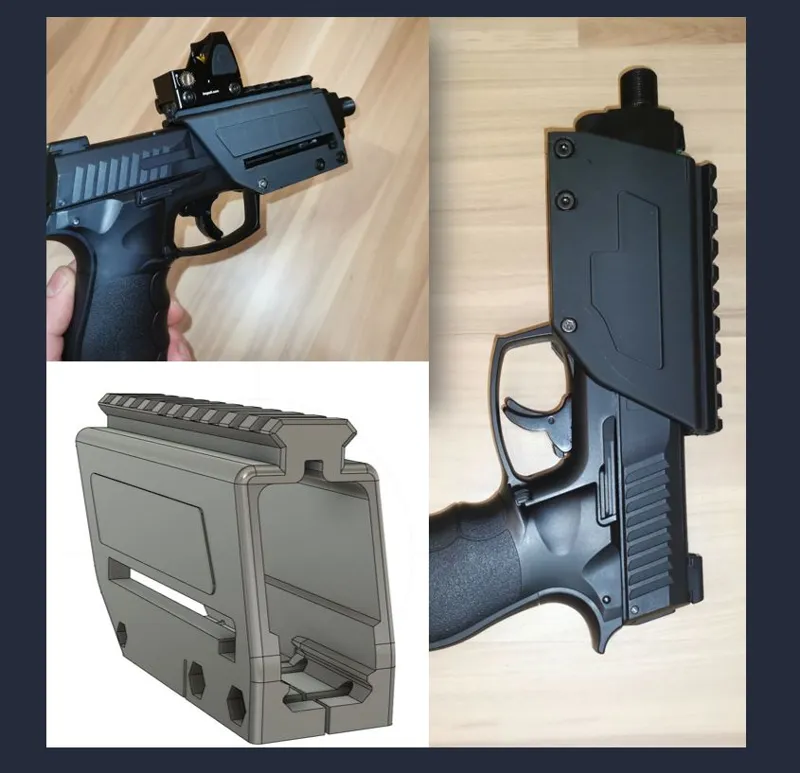 UMAREX HDP 50 PICATINNY RAIL ADAPTER RED DOT PAINTBALL
