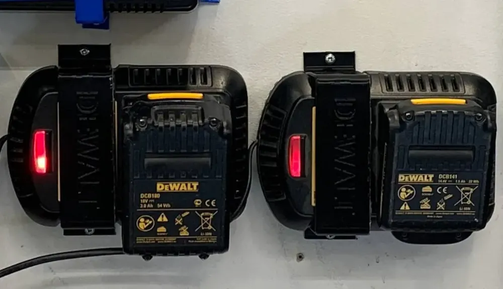 DeWALT battery charger wall mount by Dr.Peter MakerWorld
