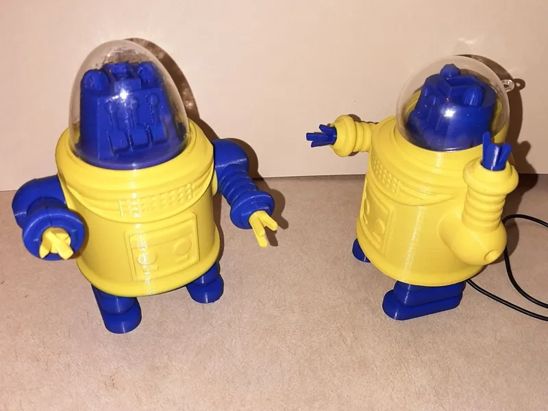 Single Motor Steerable Pin Walker Toy Robot 