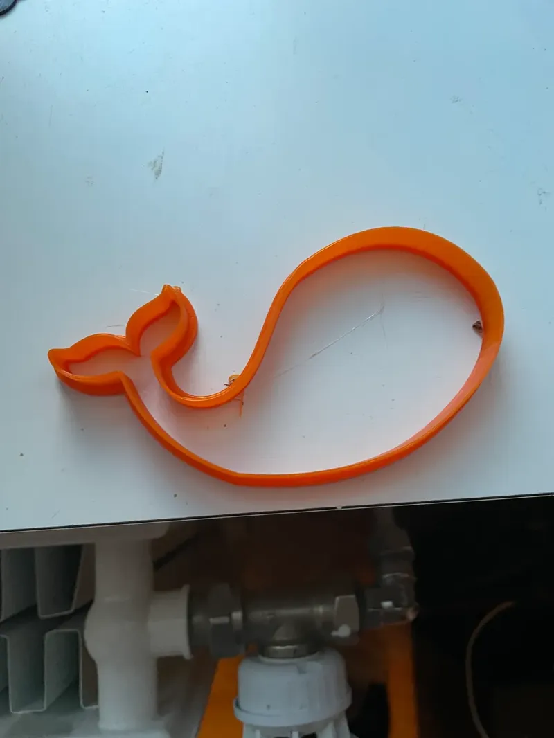 Whale cookie cutter