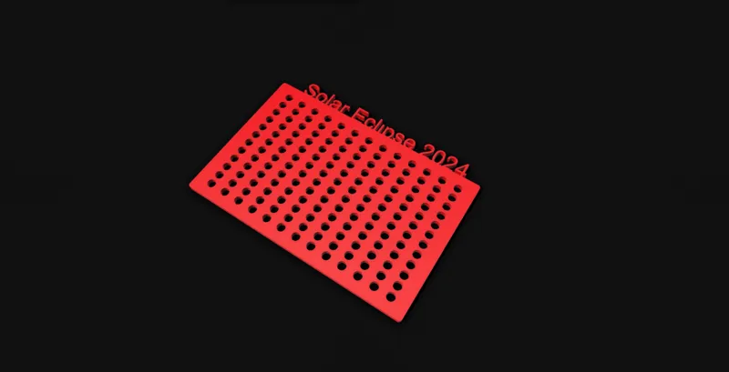 Solar Eclipse 2024 Credit-card sized PinHoles