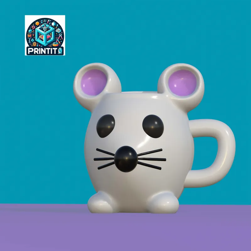 Decorative mouse mug