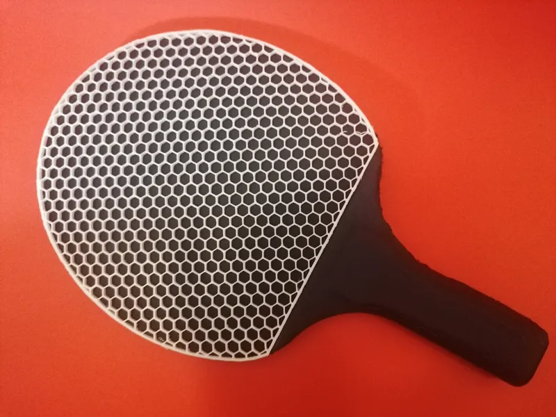 Honeycomb pingpong paddle