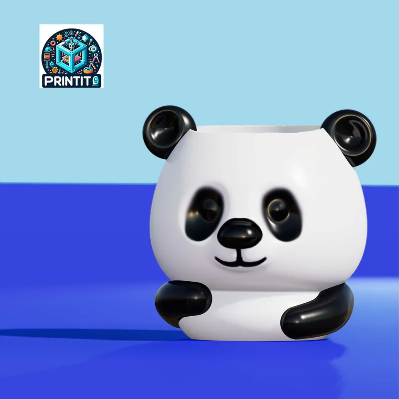 Panda pencil holder