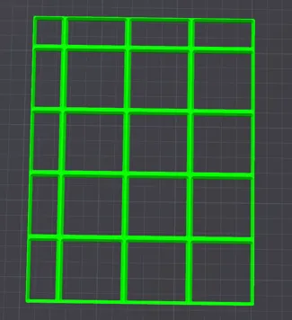 GridFinity Baseplate Superlight 1.5 Half