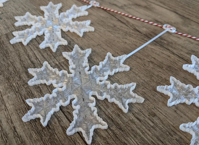 Snowflake garland