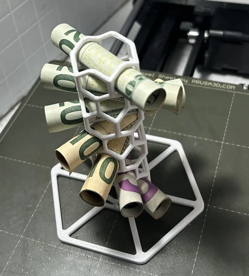 Hexagonal Honeycomb Column o’ Cash