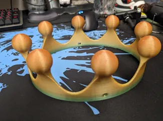Toy crown with holes