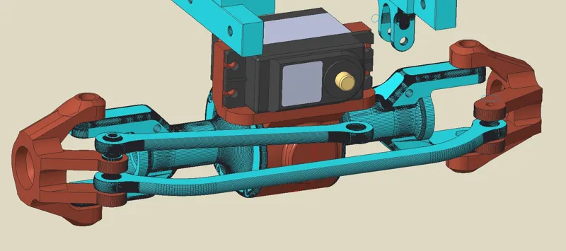 Servo Mount for Landy by 3dSets