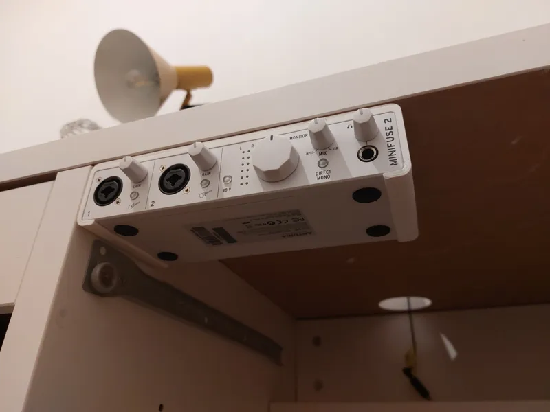 Under desk mount for Arturia Minifuse 2
