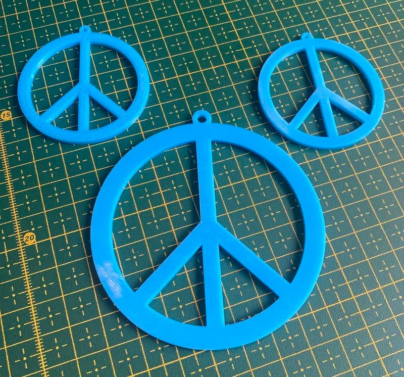 Peace earrings / pendant