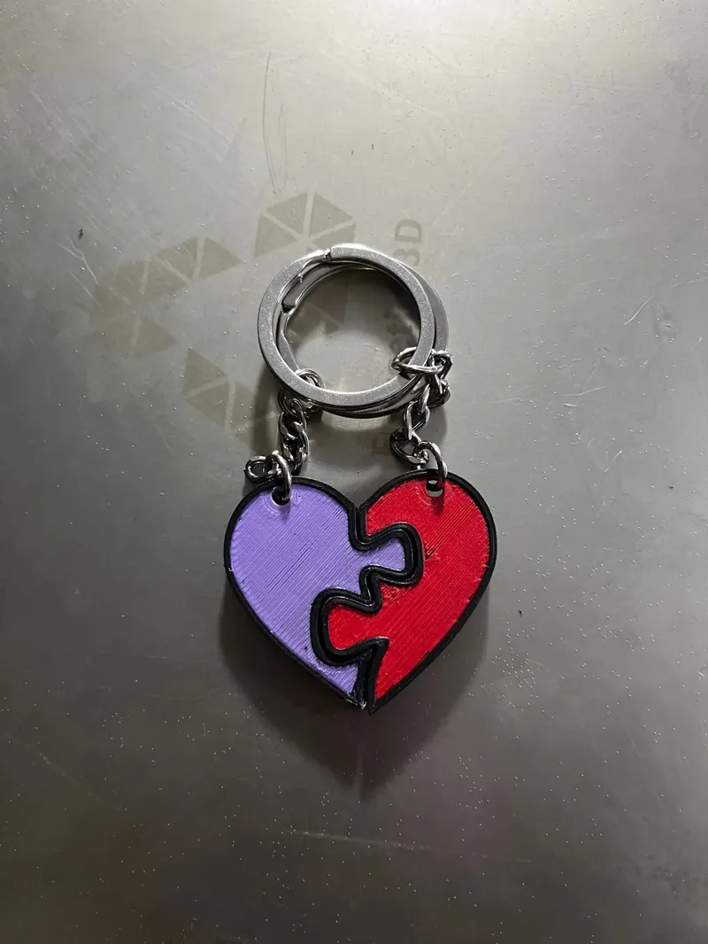 LLAVERO CORAZON / HEART KEYCHAIN