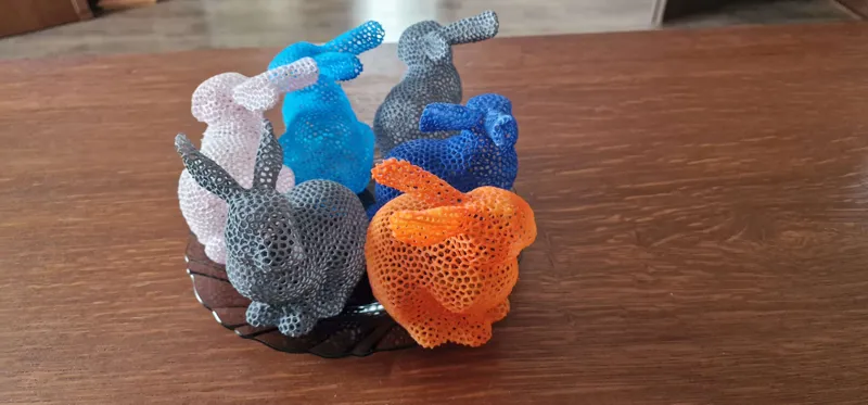 Easter bunny voronoi