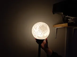 The Marauder`s Map Litho-Lamp