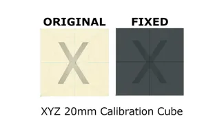 Fixed XYZ 20mm Calibration Cube