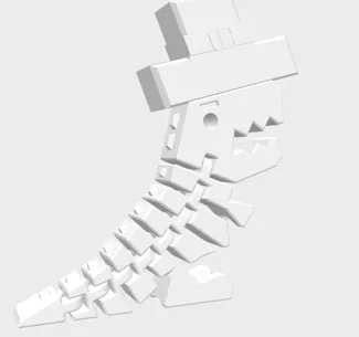 Flexi Rex with cool top hat