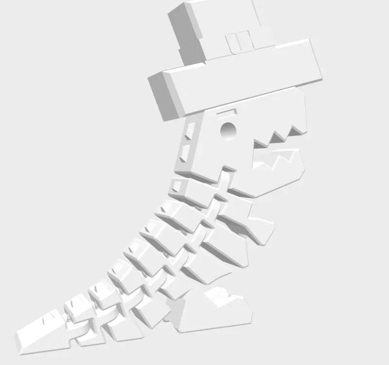 Flexi Rex with cool top hat