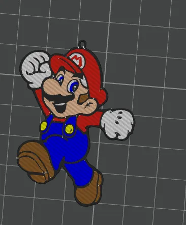 Mario Jump KeyChain
