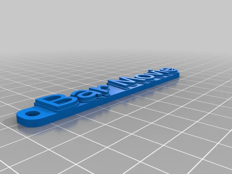 My Customized Multiline Tag or Keychain