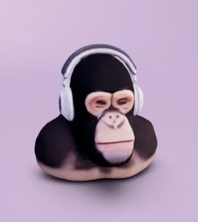 Ape with Headset
