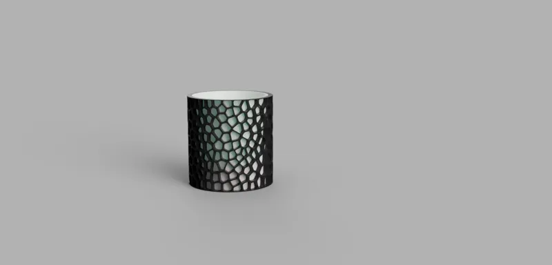 Geometric Flower Pot With Hidden Drip Tray