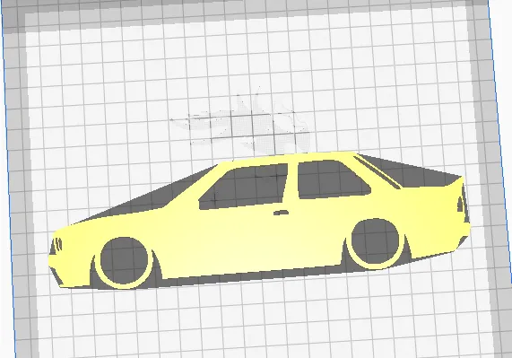 Simple BMW E30 Keychain